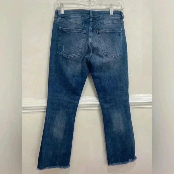 DL1961 Lara Instasculpt Crop Flare Jeans in Davidson Blue Size 27 - Picture 3 of 9